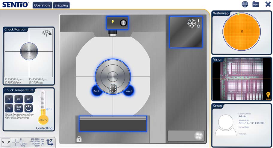 Feature 1 SENTIO Probe Station Control Software